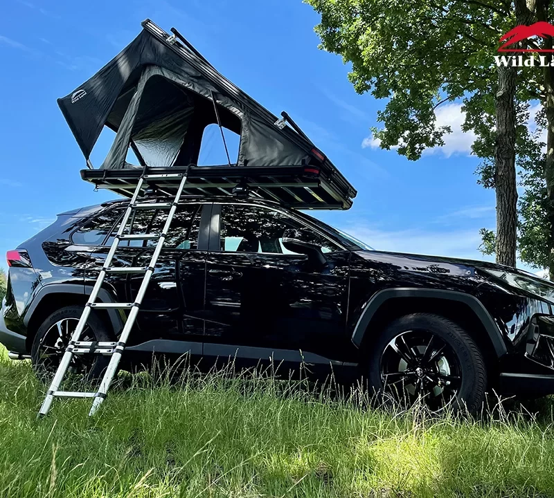 Daktent Wildland Bush Cruiser inclusief dragers 120 zwart/grijs 2 personen