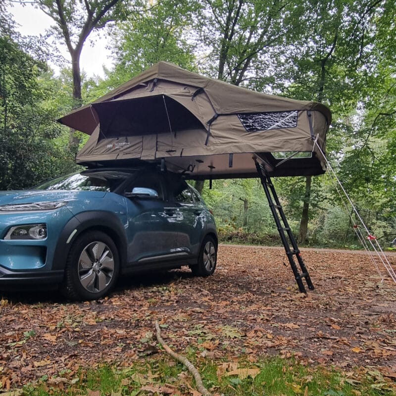 Dare To Be Different Alau 140 Softshell Daktent groen – 2-Persoons daktent Tent